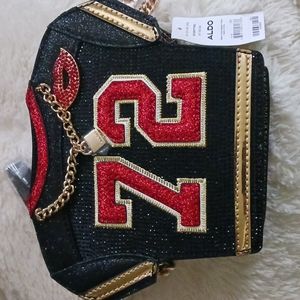 Mini Gold Red & Black ALdo Mini Purse